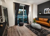 Thumbnail 8 of 44 - Modern Living Area at Topaz Apartments, Los Angeles