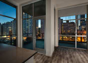 Thumbnail 37 of 44 - Unfurnished Living Area at Topaz Apartments, Los Angeles, CA