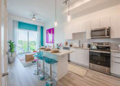 Thumbnail 3 of 28 - Gourmet Kitchen With Island at Altis Little Havana, Miami, FL, 33135