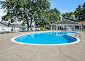 Thumbnail 6 of 16 - Pool View at Whitcomb Terrace Apartments, Merrillville, 46410