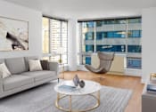 Thumbnail 5 of 11 - Modern Living Area at The Metropolis, New York