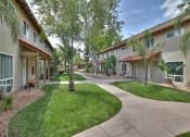 Thumbnail 27 of 80 - Courtyard between Apartments at Casa Alberta Apartments, Sunnyvale, CA 94087