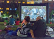 Thumbnail 3 of 38 - Couple Watching Movie at The Blairs, Silver Spring, MD, 20910