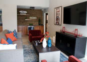 Thumbnail 4 of 22 - Clubhouse Big Screen at Park West Apartments, Chino, CA, 91710
