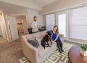 Thumbnail 12 of 29 - Spacious Living Room Pine Lane Estates Apartments in Lansing Michigan