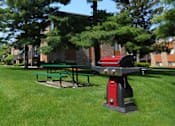 Thumbnail 22 of 24 - Grill area  at Abbott Pointe Apartments in East Lansing, MI near Michigan State University