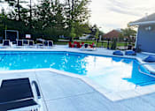Thumbnail 13 of 20 - Pool at Arbor Glen Apartments in East Lansing, MI near Michigan State University.