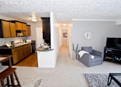 Thumbnail 12 of 20 - Spacious Living room in East Lansing Apartments near Michigan State University | Burnt Tree