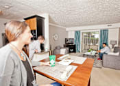 Thumbnail 10 of 20 - Spacious Kitchen in East Lansing Apartments near Michigan State University | Burnt Tree