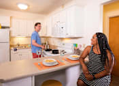 Thumbnail 1 of 7 - Spacious Kitchen in East Lansing Apartments near Michigan State University | Campus View