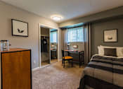 Thumbnail 16 of 26 - Spacious bedrooms in East Lansing Apartments near Michigan State University | Glenwood