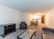 Thumbnail 4 of 9 - Spacious Living room in East Lansing Apartments near Michigan State University |Haslett Arms