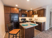 Thumbnail 4 of 13 - Spacious Kitchen in East Lansing Apartments near Michigan State University | North Pointe