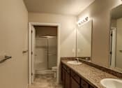 Thumbnail 9 of 19 - Spacious Bathroom in East Lansing Apartments near Michigan State University | River Walk
