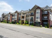 Thumbnail 11 of 14 - Exterior at the Hamptons Apartments near Michigan State University