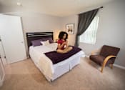 Thumbnail 2 of 14 - Spacious bedrooms in East Lansing Apartments near Michigan State University | Woodbrook Village Apartments