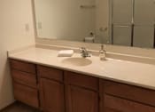 Thumbnail 182 of 435 - bathrooms with large vanities and mirrors and walk in shower