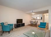 Thumbnail 30 of 45 - TV, Sofa In Living Room at Wilbur Oaks Apartments, Thousand Oaks, 91360