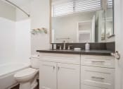 Thumbnail 52 of 67 - Master Bath Mirror at Los Robles Apartments, Pasadena, CA, 91101
