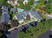 Thumbnail 3 of 31 - Aerial view 2 at Commons at Hawthorn Village Apartments, Hillsboro, 97124
