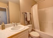 Thumbnail 17 of 31 - Bathroom area at Commons at Hawthorn Village Apartments, Hillsboro, OR