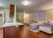 Thumbnail 16 of 30 - Living room at Commons at Creekside Apartments, Oregon
