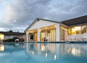 Thumbnail 7 of 14 - Westridge Apartments for rent in Clarkston, WA evening at the pool