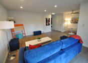 Thumbnail 8 of 14 - Staged Apartment Living Room