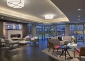 Thumbnail 8 of 14 - Entertaining lounge With Fireplace at AVE Union, Union, New Jersey