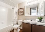 Thumbnail 10 of 13 - Hollywood lighting in bathroom at Forest Glen, Garland, TX