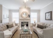 Thumbnail 4 of 15 - Living Area With Fireplace at The Remington, Texas