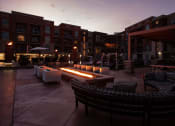 Thumbnail 18 of 84 - Night View Of firepit at The Royale at CityPlace, Kansas