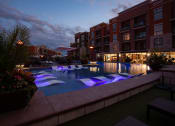 Thumbnail 19 of 84 - Twilight Pool View at The Royale at CityPlace, Overland Park, KS