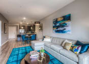 Thumbnail 52 of 84 - Living Room With Kitchen at The Royale at CityPlace, Overland Park, KS, 66210