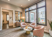Thumbnail 15 of 53 - leasing office seating  at Waterside Residences on Quivira, Kansas