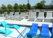 Thumbnail 6 of 12 - Iron City Lofts elevated third floor pool deck for tanning and staying cool in the summer