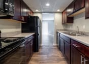 Thumbnail 11 of 28 - Modern kitchen at Barrington Estates Apartments, Indiana
