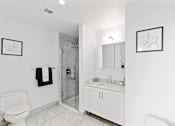 Thumbnail 44 of 50 - white bathroom at 65 Bay Street, Jersey City, NJ