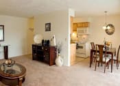 Thumbnail 4 of 20 - Living Room Come Kitchen View at Winton Village Apartments, Rochester