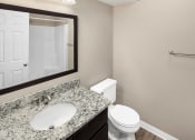 Thumbnail 13 of 27 - Burwick Farms apartment homes large bathroom mirror