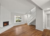 Thumbnail 5 of 15 - Living room with Fireplace. Open Floor Plan