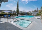 Thumbnail 3 of 15 - Pool and Spa with Lounge Chairs