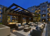 Thumbnail 14 of 15 - Outdoor courtyard with fire pit at AVE Florham Park, Florham Park, 07932