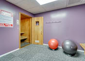 Thumbnail 48 of 59 - Fitness Center With Yoga/Stretch Area at La Vista Terrace, Hollywood, CA