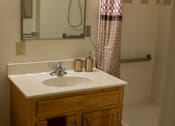 Thumbnail 8 of 9 - Spacious one-bedroom apartment at Park View at Randallstown featuring wall-to-wall carpeting, large windows with natural light, and individually controlled heating and air conditioning.