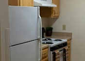 Thumbnail 9 of 9 - Spacious one-bedroom apartment at Park View at Randallstown featuring wall-to-wall carpeting, large windows with natural light, and individually controlled heating and air conditioning.