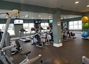 Thumbnail 10 of 19 - Fitness Center with Cardio Equipment and Free Weights at Regency Preserve, Avon, IN 46123