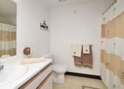 Thumbnail 10 of 21 - Bathroom at Higgins Estates Apartments, Athens, AL