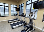 Thumbnail 17 of 43 - workout room, fitness center, gym equipment