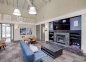 Thumbnail 11 of 15 - Seating area by fireplace at VINTAGE AT BENNETT VALLEY, California